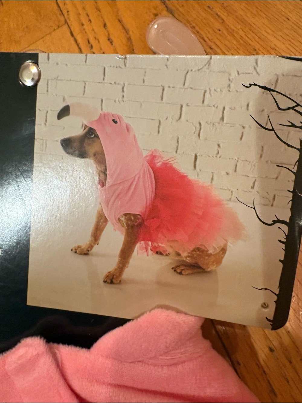 Pink Flamingo Dog Costume with Tulle Skirt-NWT!